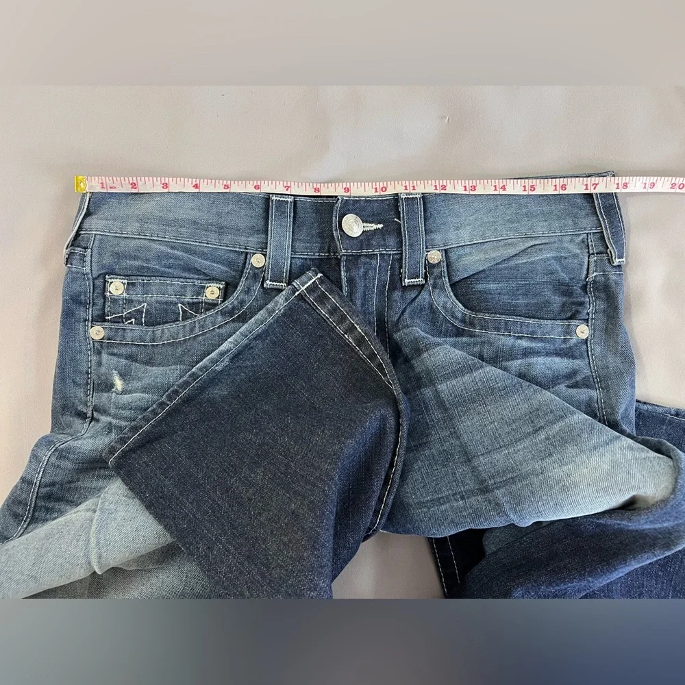 Men's True Religion Jeans Straight Size 32‎ RN# 112790 Denim Horseshoe Gorgeous
